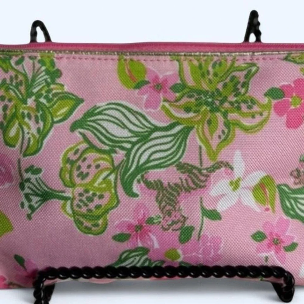 Lilly Pulitzer for Estée‎ Lauder Pink & Green Floral Makeup Bag